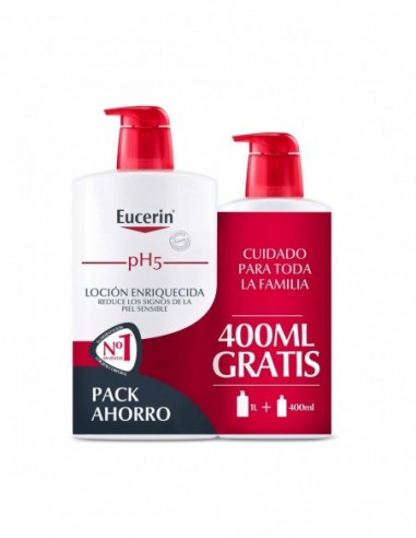 EUCERIN PACK LOCION 1 L + 400 ML